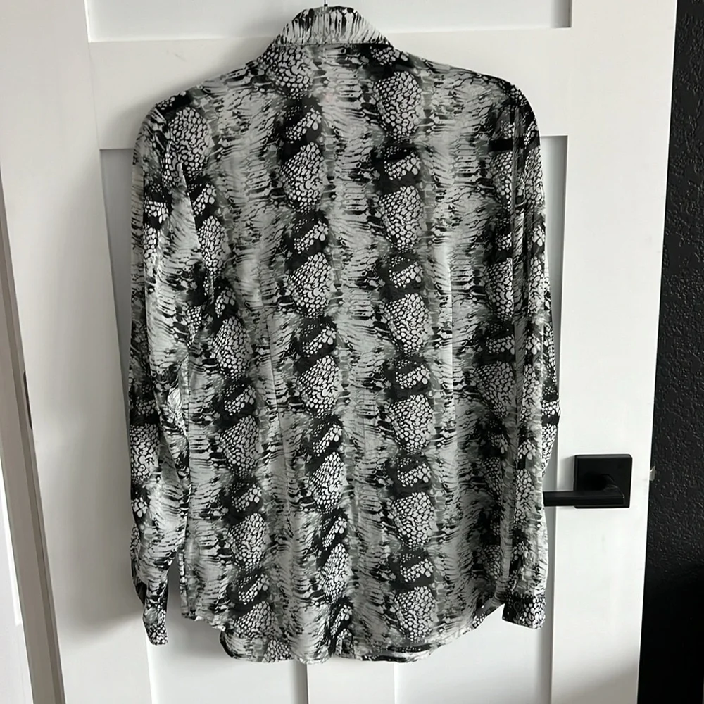 CAbi sheer snakeskin